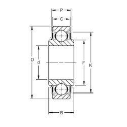 Bantalan 207KRR Timken