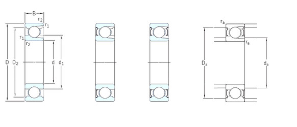 Bantalan 318-Z SKF