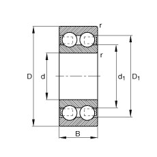 Bantalan 4204-B-TVH FAG