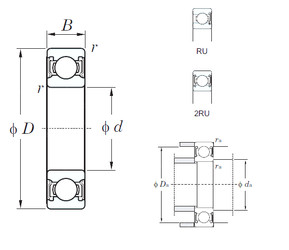 Bantalan 6028-2RU KOYO