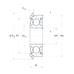 Bantalan 608ZZNRSD06 NMB