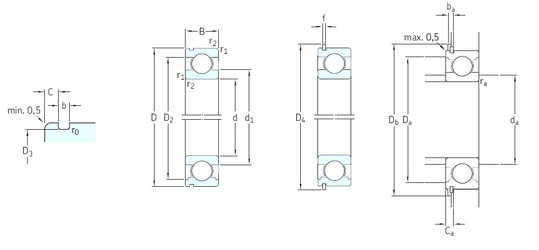 Bantalan 6024NR SKF