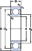 Подшипник W 63802-2Z SKF