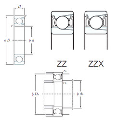 Подшипник M6207ZZ KOYO