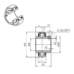 Подшипник UC209 SNR