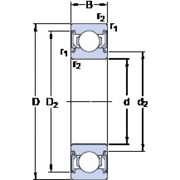 Bantalan 6003-2RSL SKF #1 image