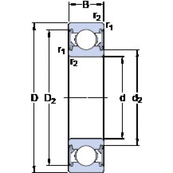 Bantalan 6004-2RSH SKF #1 image