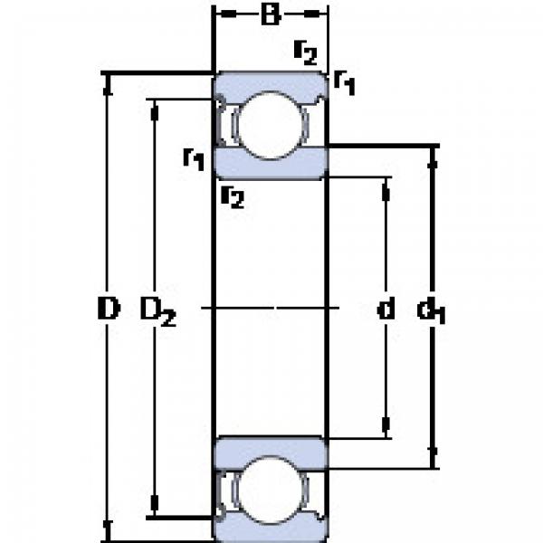 Bantalan 6010-Z SKF #1 image