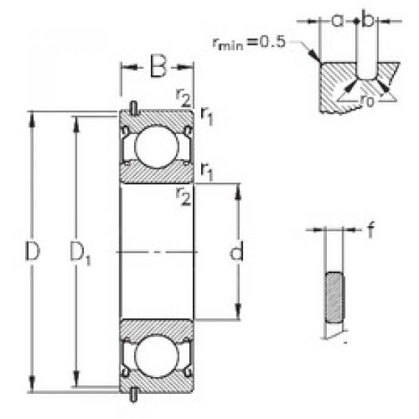 Bantalan 6012-2Z-NR NKE #1 image