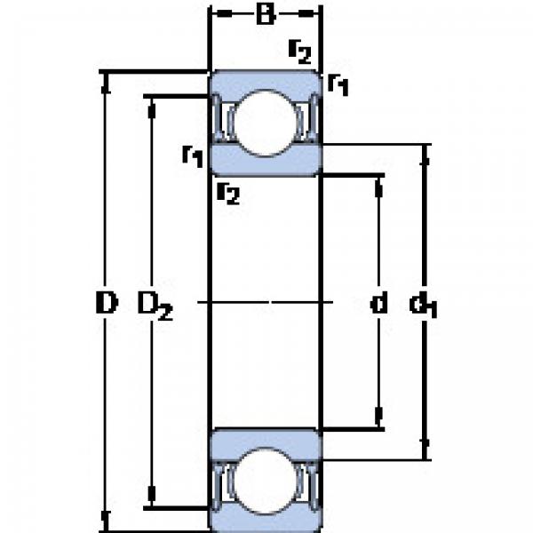 Bantalan 6006-2RZ SKF #1 image