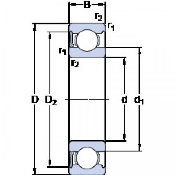 Bantalan 6014-RS1 SKF #1 image