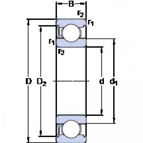 Bantalan 6006-RZ SKF #1 image