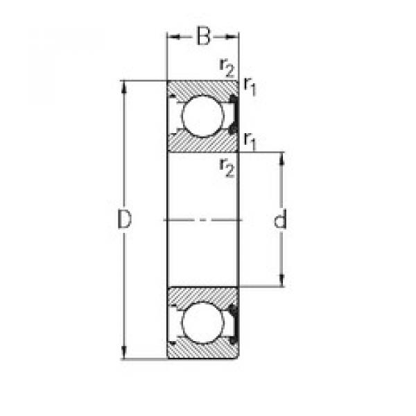 Bantalan 6017-2RSR NKE #1 image