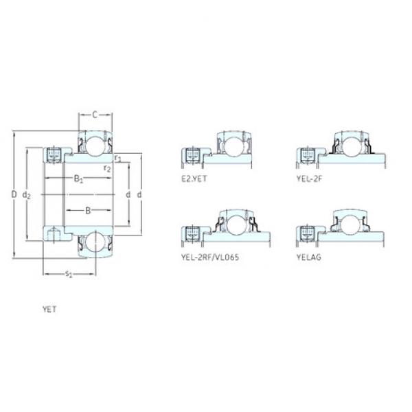 Подшипник YET208 SKF #1 image