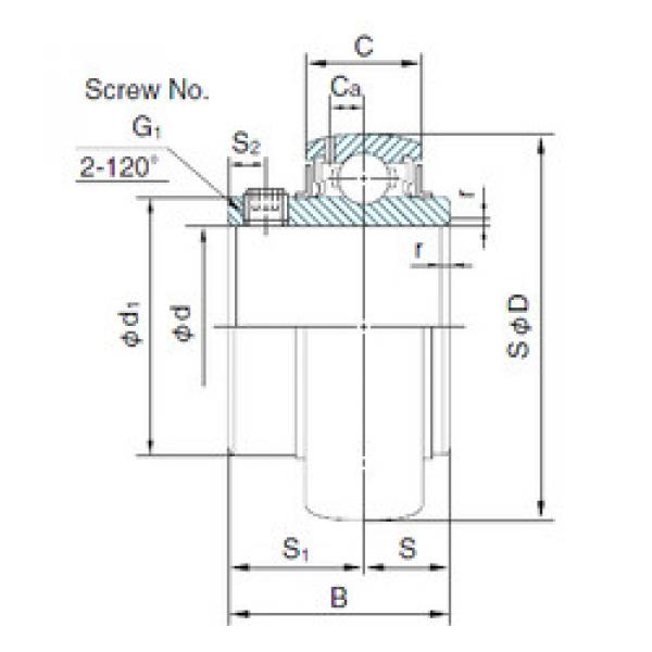 Подшипник UC328 NACHI #1 image