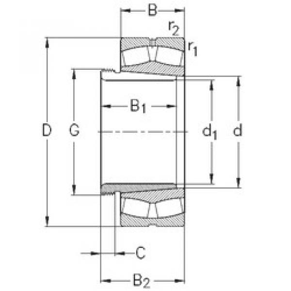 Подшипник 24040-K30-MB-W33+AH24040 NKE #1 image