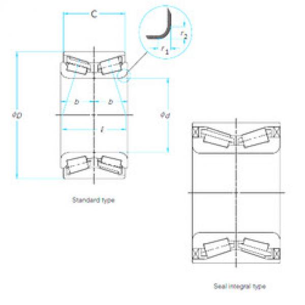 Подшипник 38KWD01A NSK #1 image